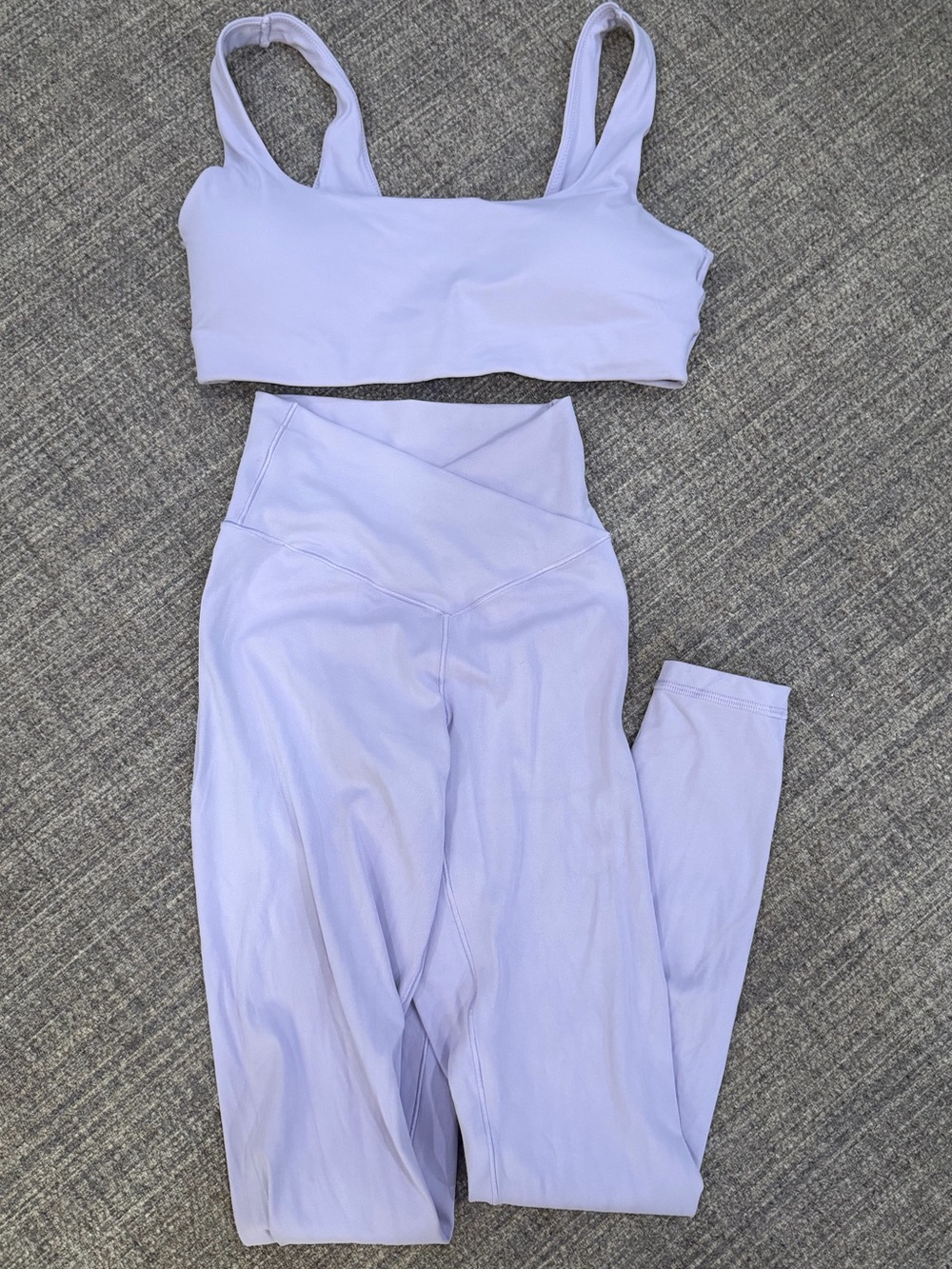 Aerie offline crossover legging & sports bra purple